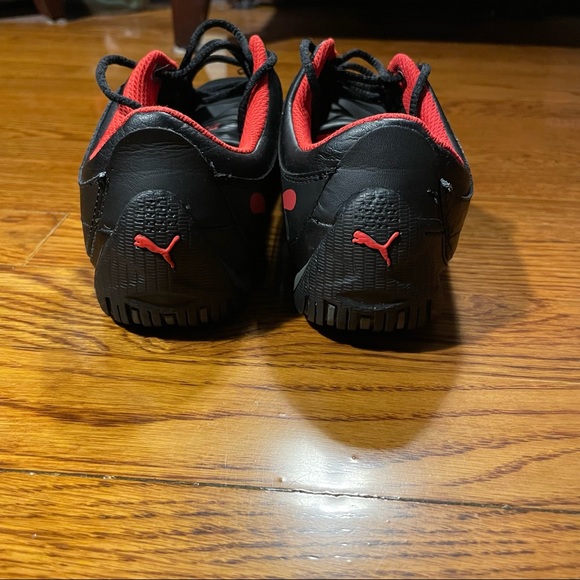 Boys US 6 black and red Ferrari sneakers MESSAGE ME FOR MATCHING POLO - Picture 3 of 6